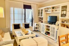 Apartamento en Punta del Moral - Los Pelícanos - Ref.412 - Apartamento con terraza grande y vistas al mar, piscina y jardines