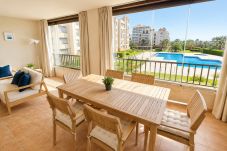 Apartamento en Punta del Moral - Los Pelícanos - Ref.412 - Apartamento con terraza grande y vistas al mar, piscina y jardines
